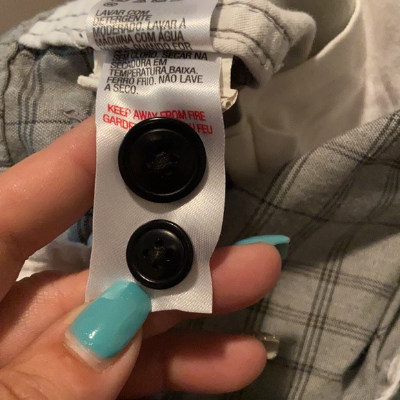 Quicksilver Grey Plaid Shorts - Picture 8 of 8